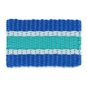 Lobster Rope Doormats, Outdoor Door Mats, Wicked Good Door Mats Made in Maine, Blue, Seafoam, Teal
